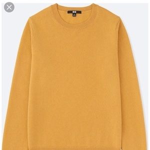 Uniqlo Mustard Cashmere Sweater